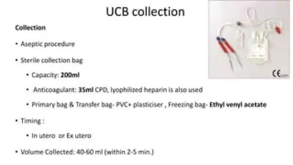 নাভিরজ্জুর রক্ত (Umbilical Cord Blood-UCB)- গবেষণা এবং সম্ভাবনা